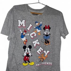 Disney Gray Mickey & Friends t shirt